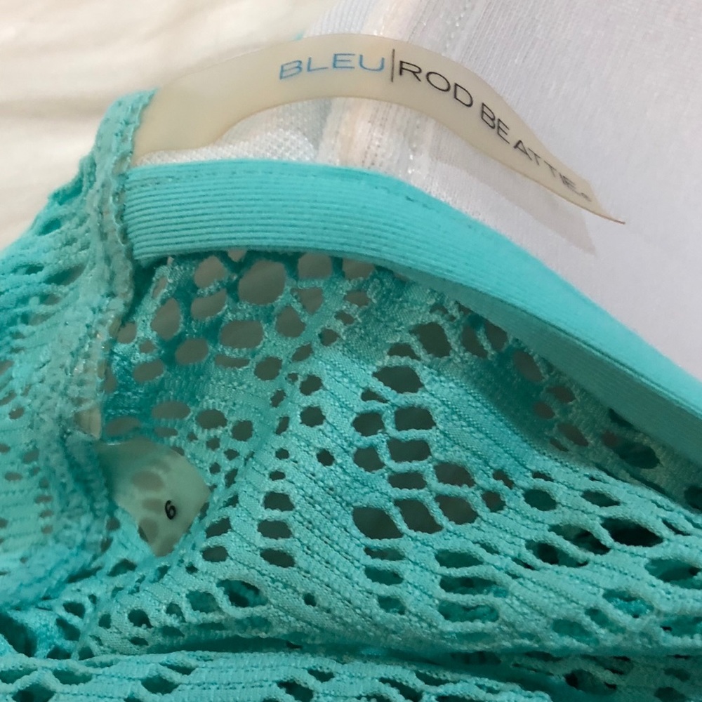 Crochet Halter One-Piece Swimsuit - Boho Beachwear - Picture 5 of 6